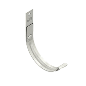 Держатель желоба карнизный D125 (ПЛД-02, 9010) бел (фото)