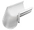 Угол желоба внутренн 135 гр, 125 мм белый RAL 9003 (фото)