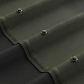 Черепица Ондулин DIY зеленая (5-ти полосная) (фото)