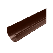 Желоб водосточный 130мм MUROL корич., 3м (фото)