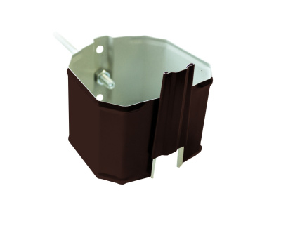 Кронштейн трубы на кирпич прямоугольный РЕ коричне (фото)