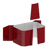 Держатель трубы Металлпроф 76*102 ПЭ на дерево виш (фото)