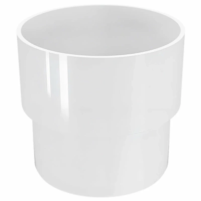 Муфта водосточной трубы 80 MUROL белый (фото)