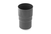 Соединитель водосточной трубы 90мм графит (фото)