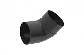 Колено трубы 67° Альта-Профиль ПВХ графит (фото)