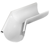 Угол желоба внешний 135 гр, 125 мм белый RAL 9003 (фото)