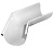 Угол желоба внешний 135 гр, 125 мм белый RAL 9003 (фото)