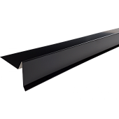 Планка ТЕХНОНИКОЛЬ полиэстер торцевая RAL 9005 черная (фото)