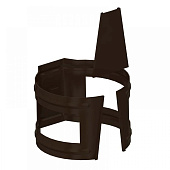 Держатель трубы D100 на кирпич ПЛД-02-RR32 кор (фото)